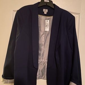 Worthington Plus Size Blue Blazer